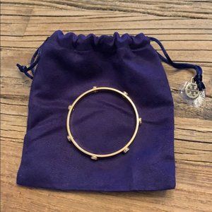 NWT Tory Burch Gold Signature T logo Bangle